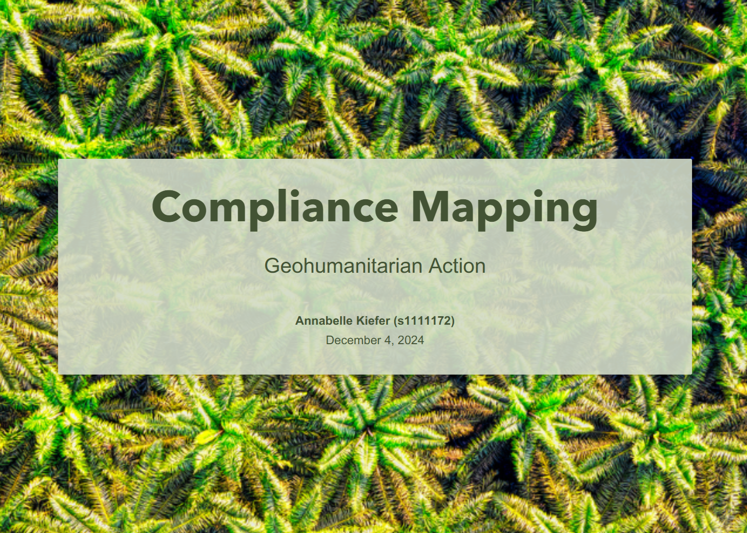 Compliance Mapping