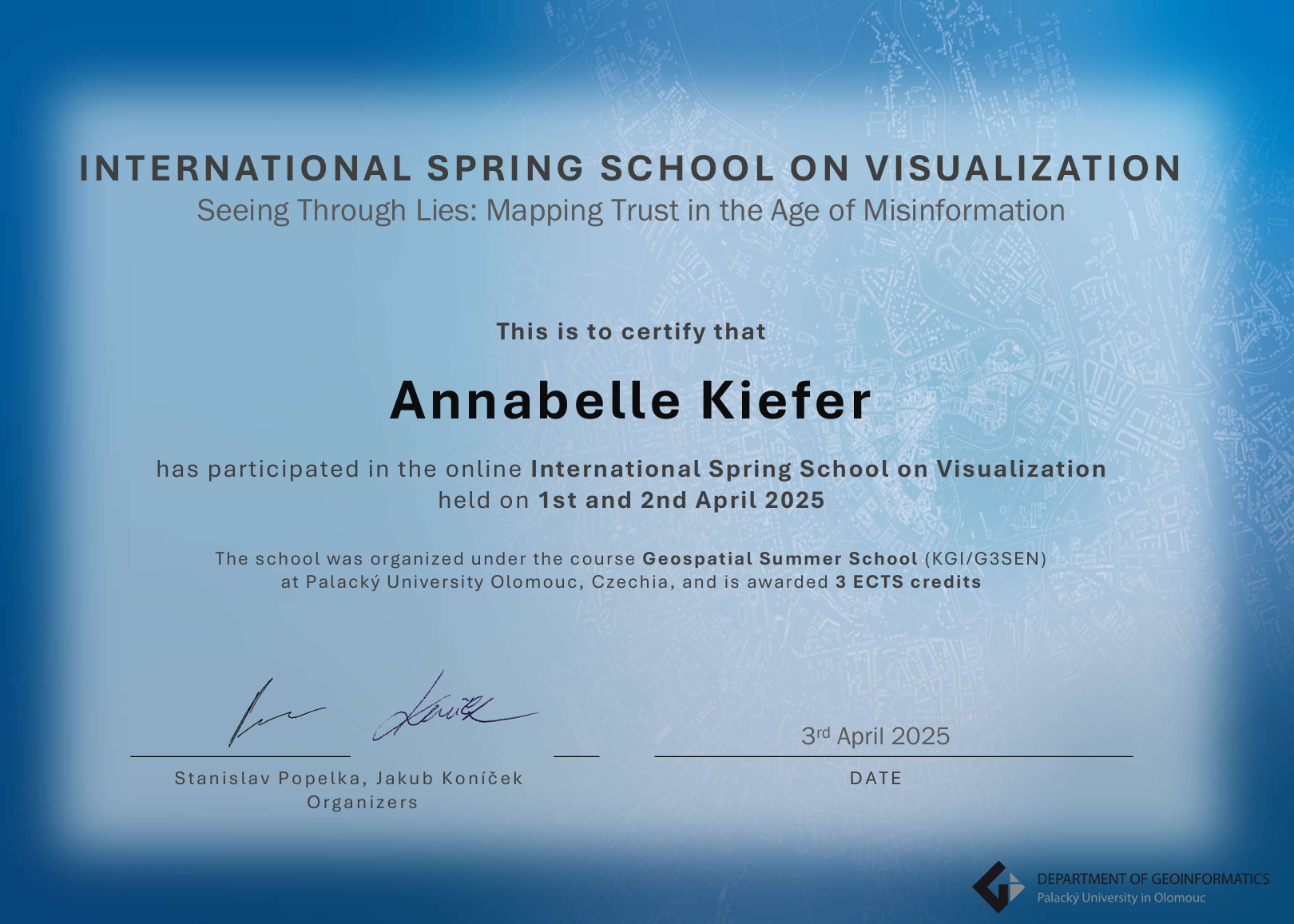 Spring School on Visualization